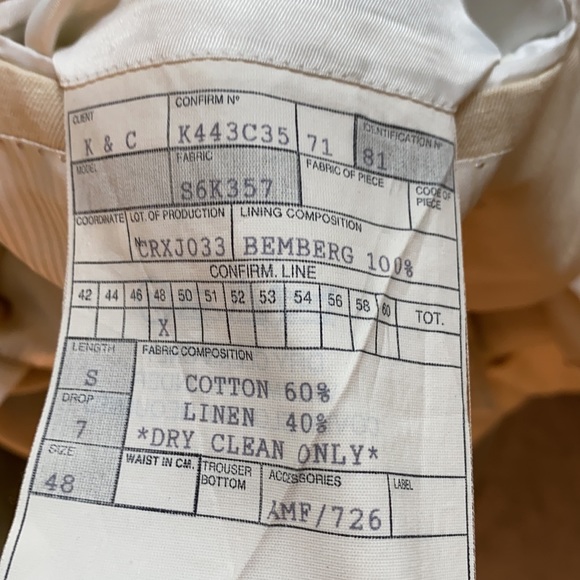 Mens Kent & Curwen Beige Jacket Size 48S 🧥 - Picture 5 of 6